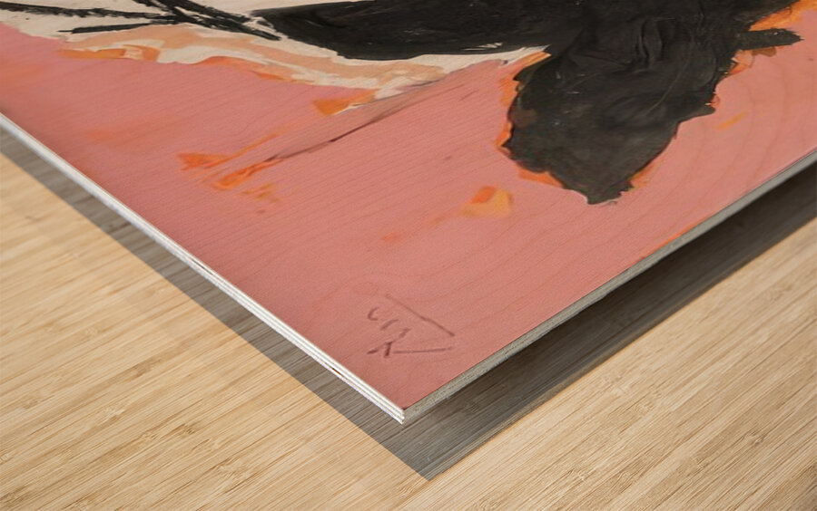 Robert Motherwell 19 Wood print