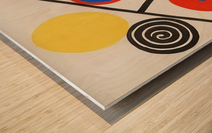 Alexander Calder 48 Wood print