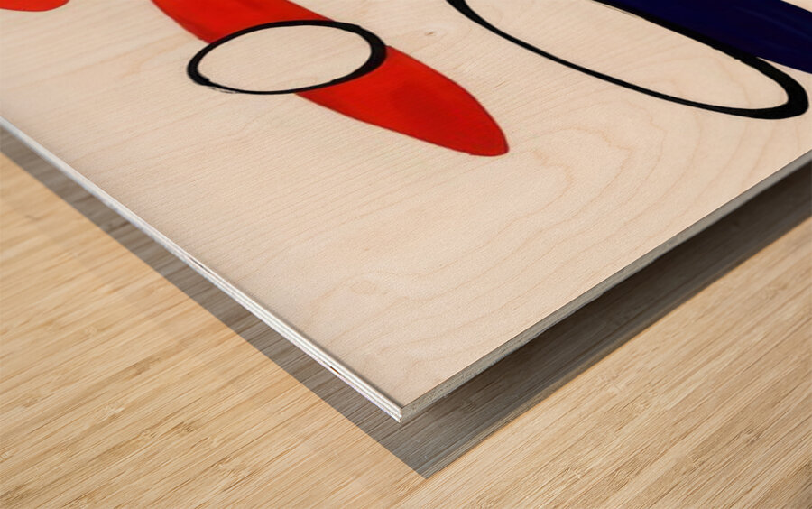 Alexander Calder 63 Wood print