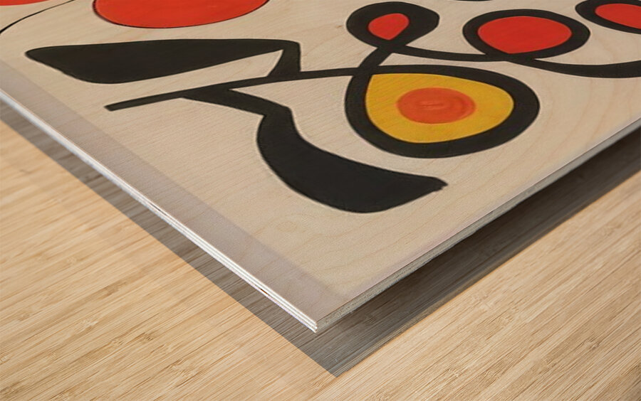 Alexander Calder 65 Wood print