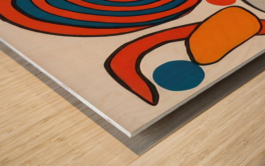 Alexander Calder 8 Wood print