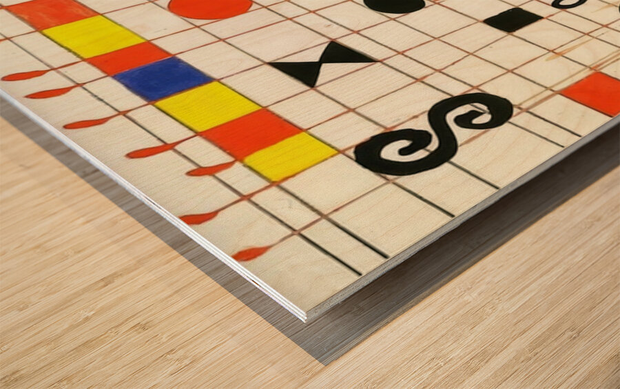 Alexander Calder 47 Wood print