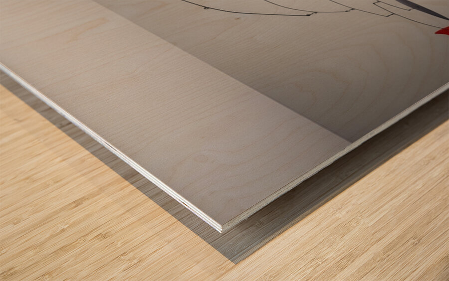 Alexander Calder 52 Wood print