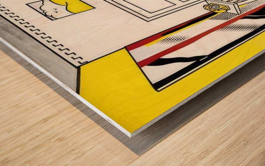 Roy Lichtenstein 6 Wood print