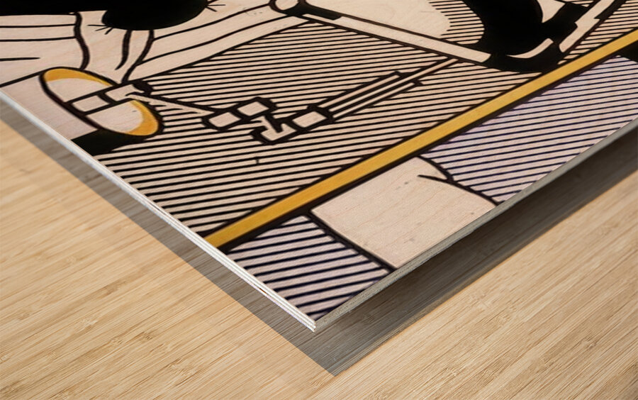 Roy Lichtenstein 18 Wood print