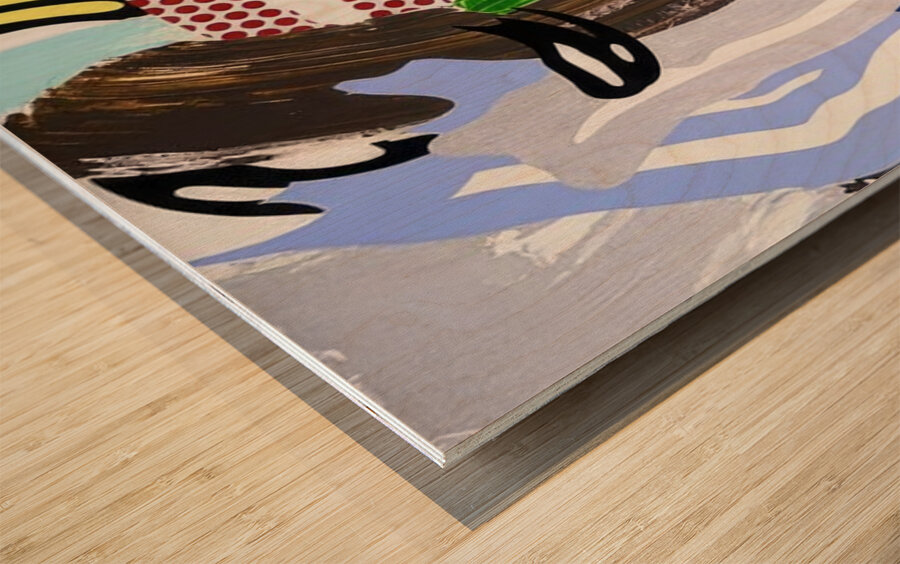 Roy Lichtenstein  Wood print
