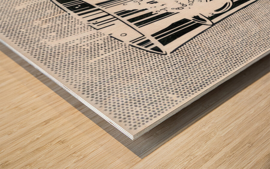 Roy Lichtenstein 31 Wood print