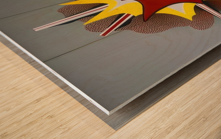 Roy Lichtenstein 35 Wood print