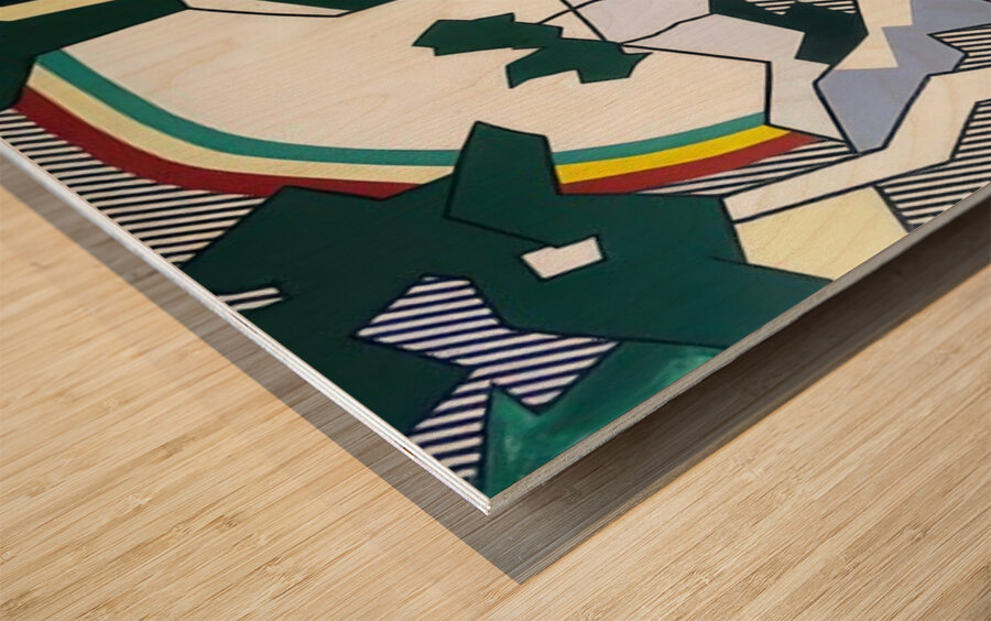 Roy Lichtenstein 49 Wood print