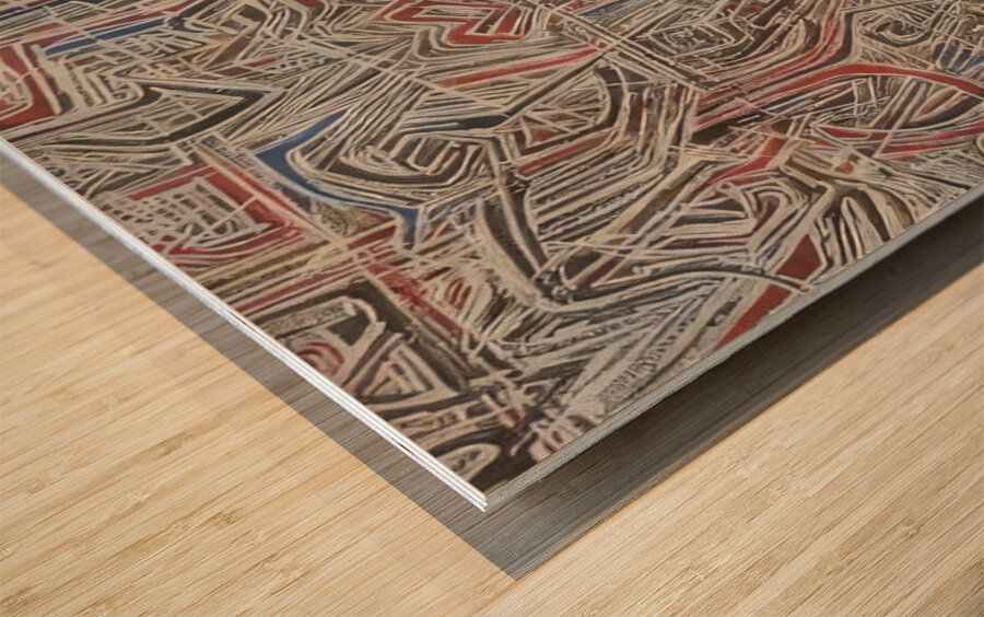 Mark Tobey 17 Wood print