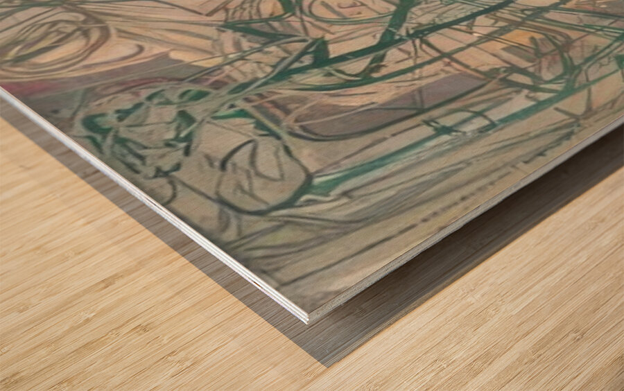 Mark Tobey 21 Wood print