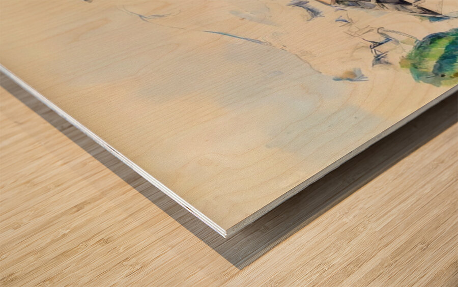 Paul Cézanne 45 Wood print