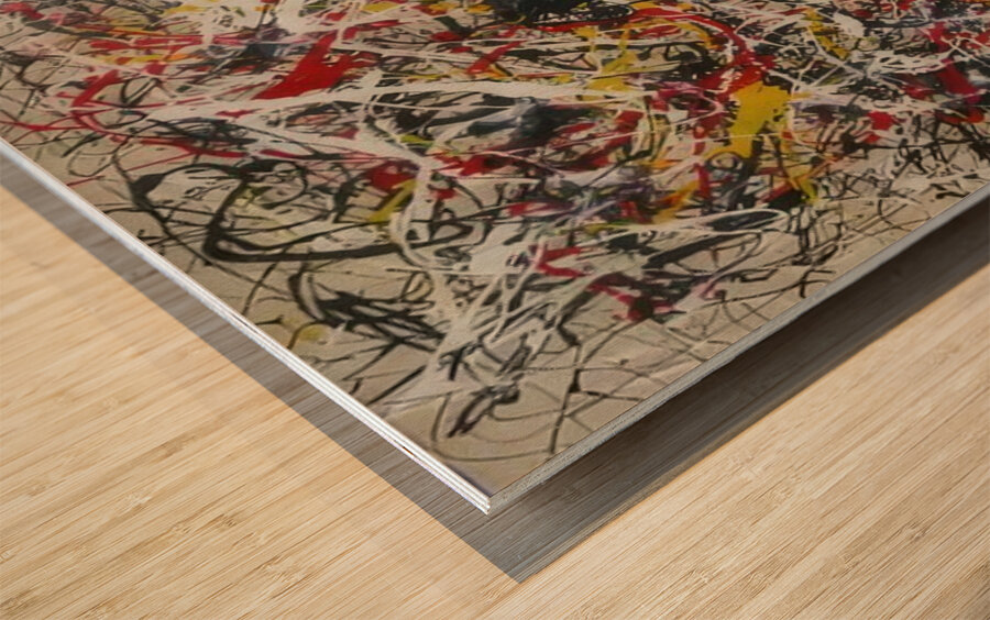 Jackson Pollock 1 Wood print