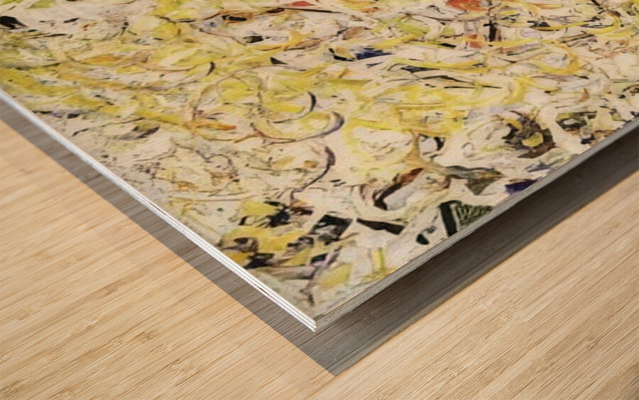 Jackson Pollock 3 Wood print