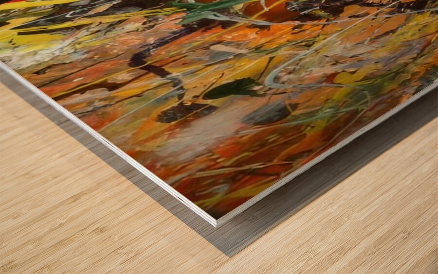 Jackson Pollock 4 Wood print