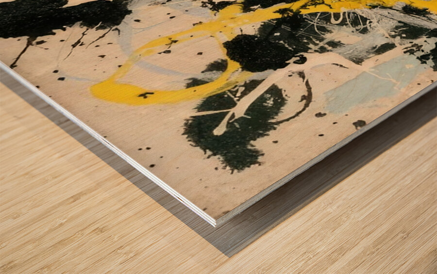 Jackson Pollock 11 Wood print