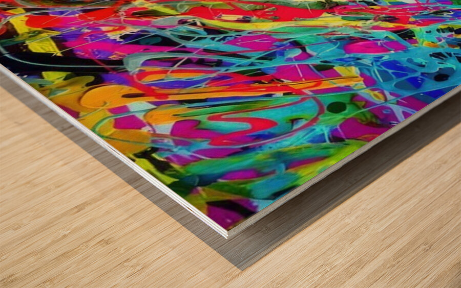 Jackson Pollock 12 Wood print