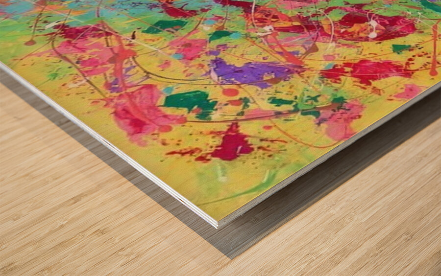 Jackson Pollock 25 Wood print