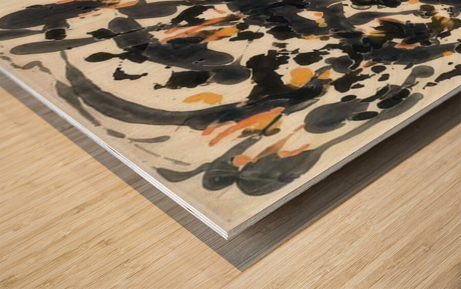Jackson Pollock 37 Wood print