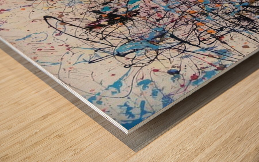 Jackson Pollock 4 Wood print