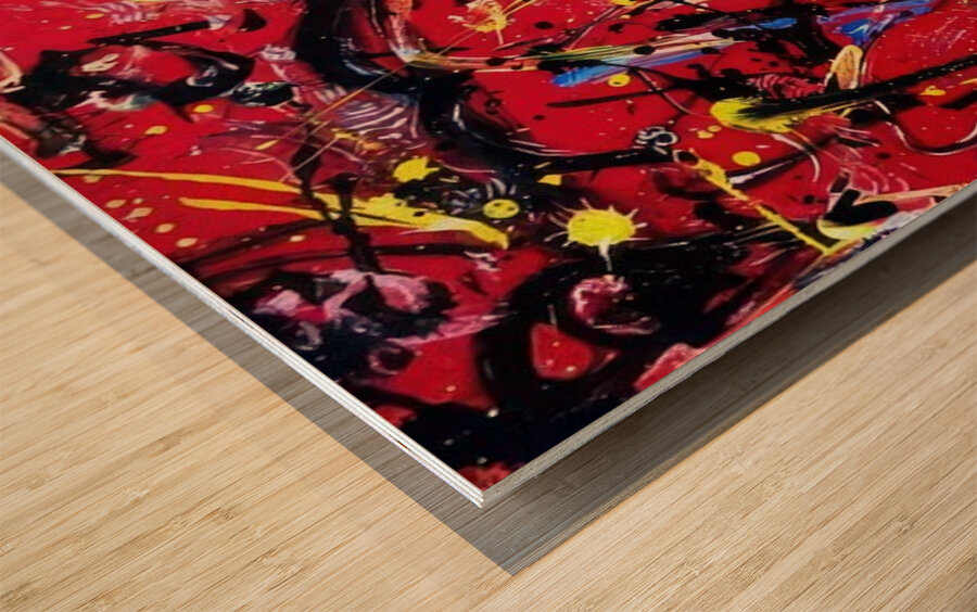 Jackson Pollock 5 Wood print