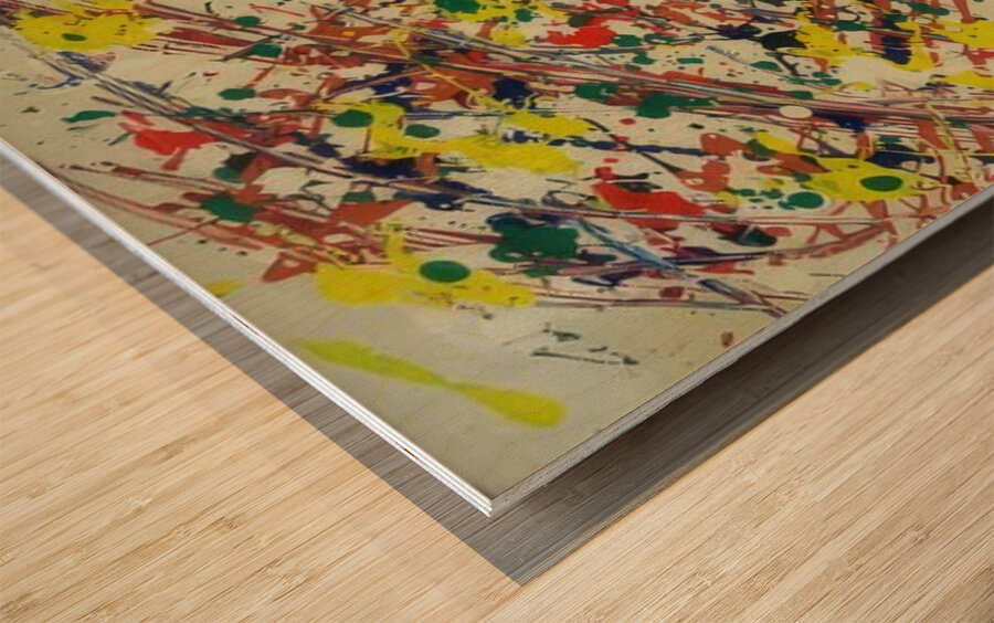 Jackson Pollock 6 Wood print