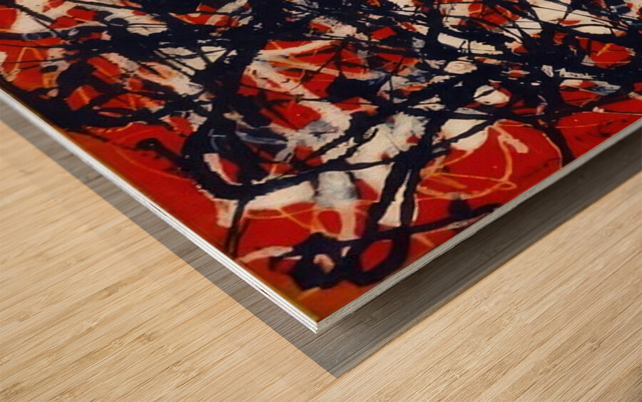 Jackson Pollock 10 Wood print