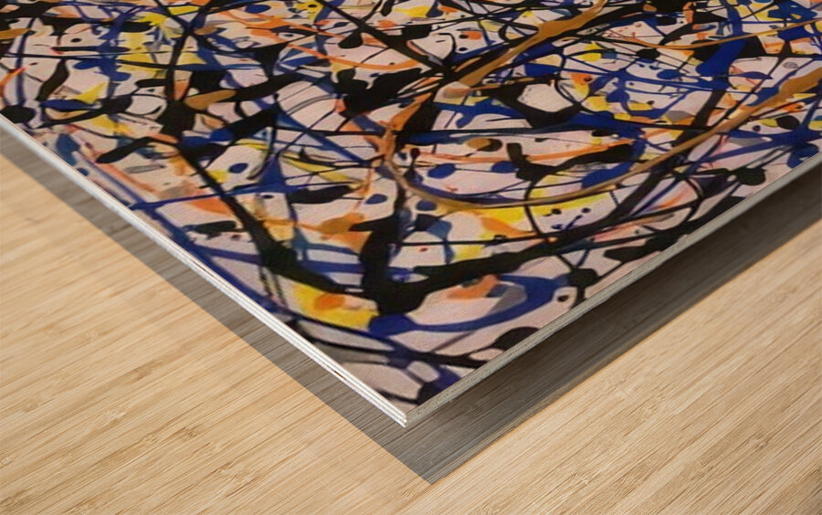 Jackson Pollock 15 Wood print