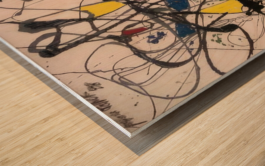 Jackson Pollock 16 Wood print