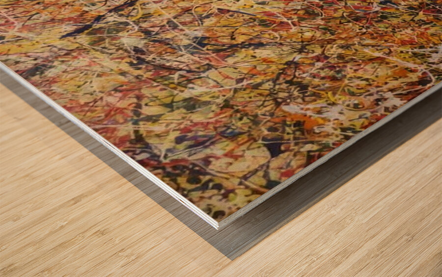 Jackson Pollock 17 Wood print