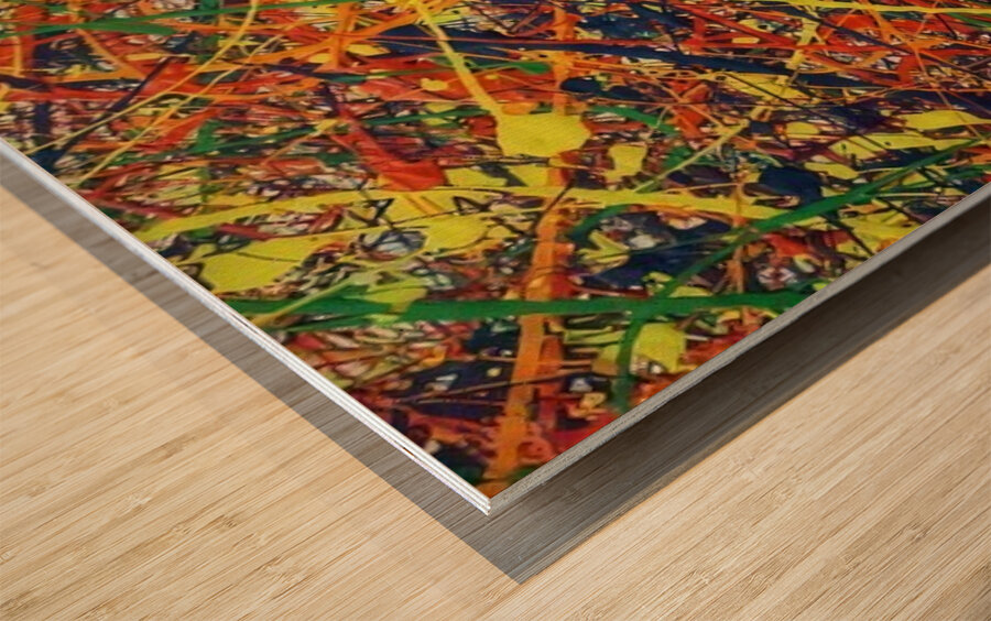 Jackson Pollock 25 Wood print
