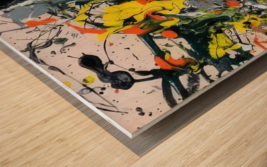 Jackson Pollock 26 Wood print