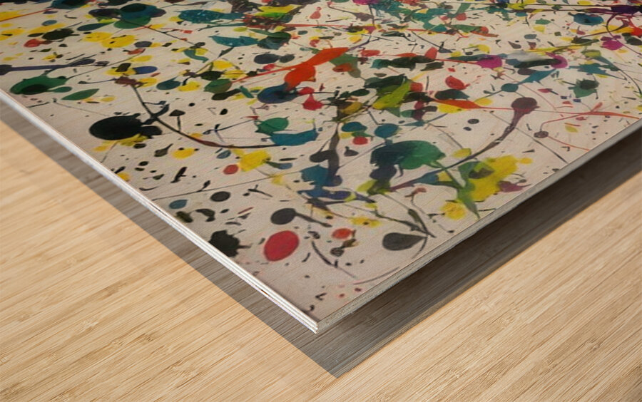 Jackson Pollock 32 Wood print