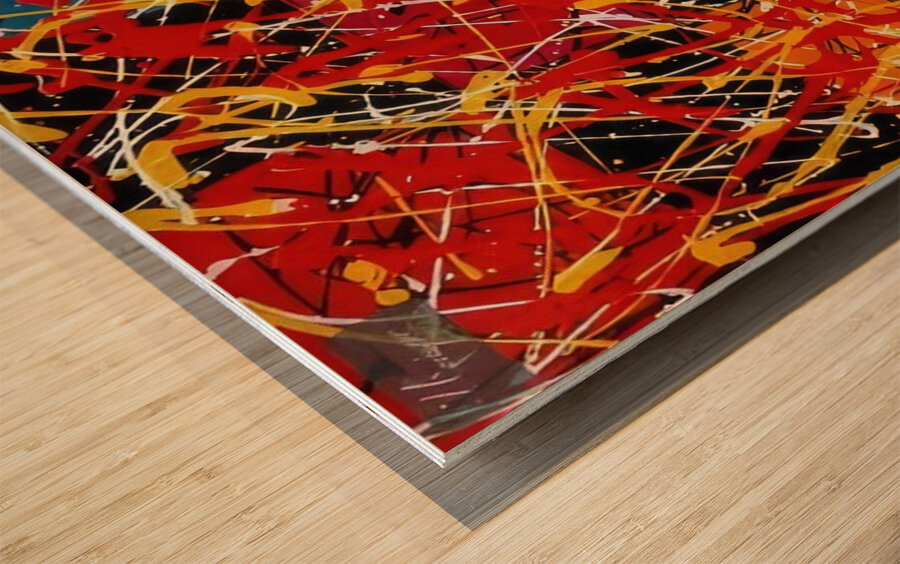 Jackson Pollock 36 Wood print