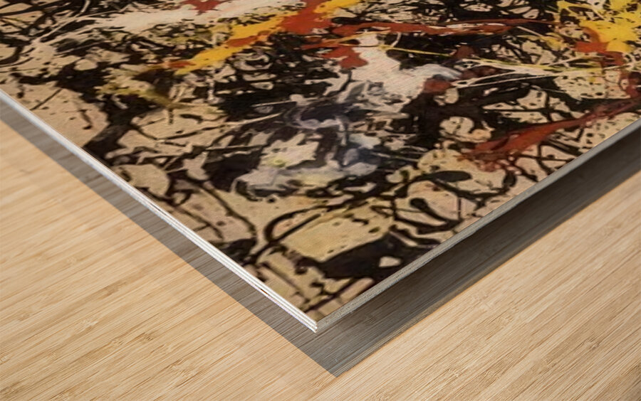 Jackson Pollock 40 Wood print