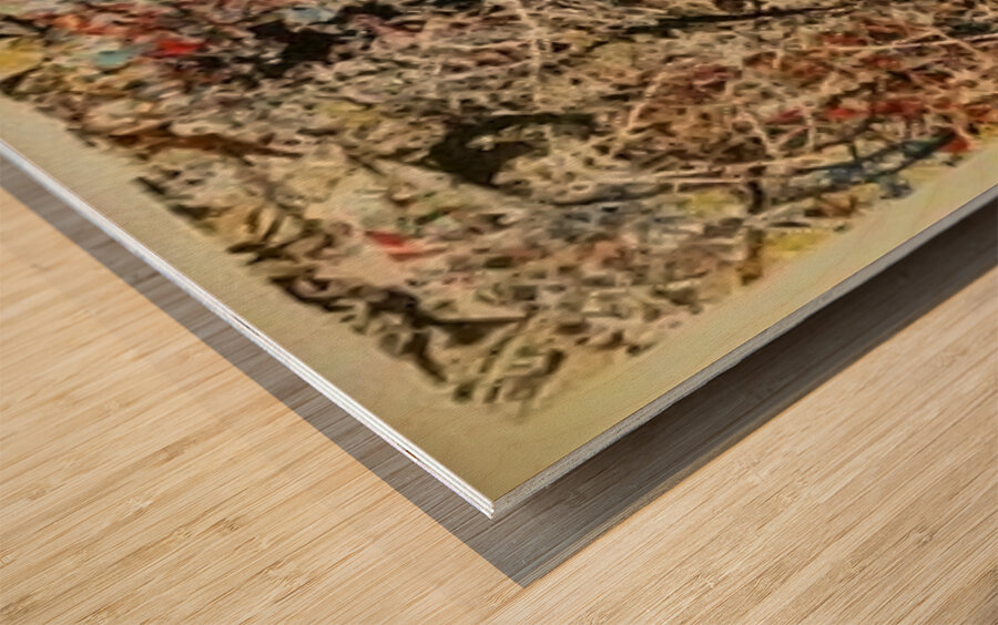 Jackson Pollock 1 Wood print