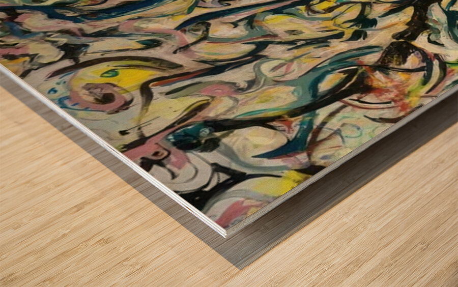 Jackson Pollock 4 Wood print