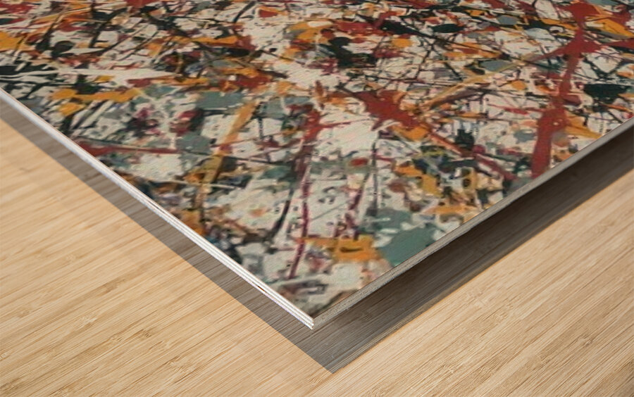 Jackson Pollock 5 Wood print
