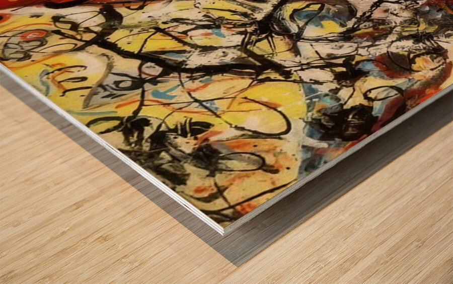 Jackson Pollock 8 Wood print