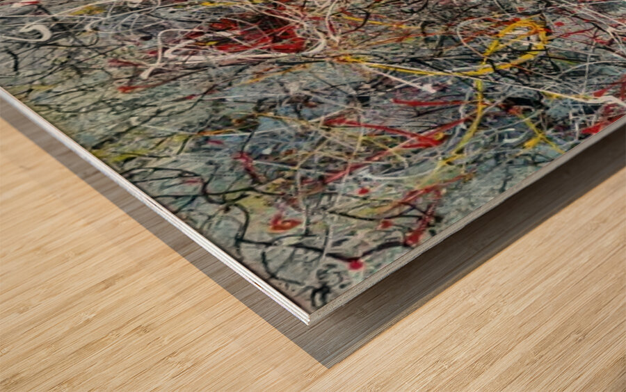 Jackson Pollock 9 Wood print