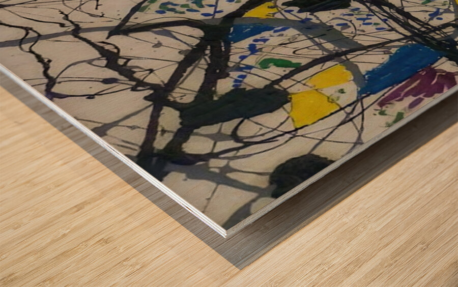 Jackson Pollock 13 Wood print