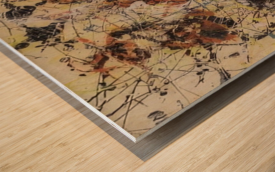 Jackson Pollock 17 Wood print