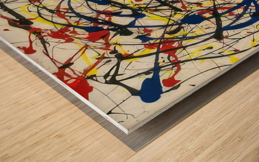 Jackson Pollock 36 Wood print