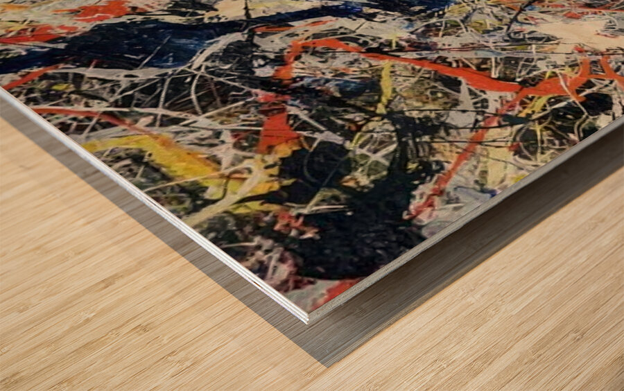 Jackson Pollock 38 Wood print