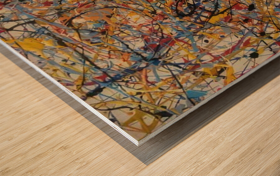 Jackson Pollock 55 Wood print
