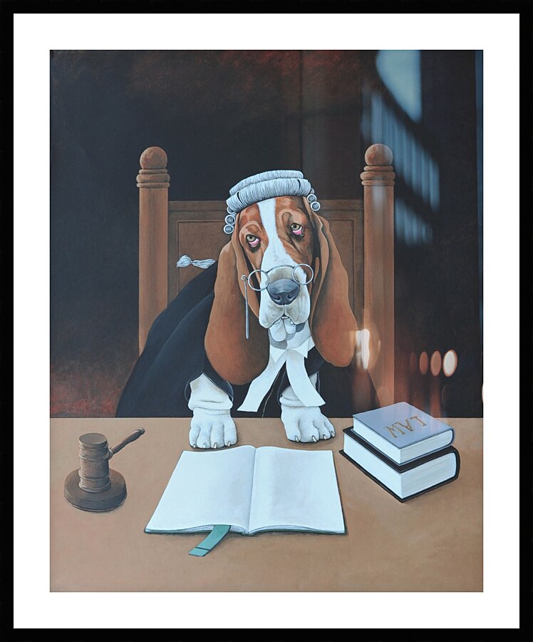 Judge Picture Frame print