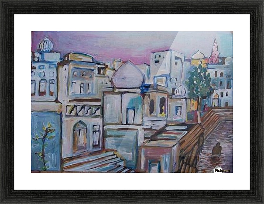 holy lake Picture Frame print