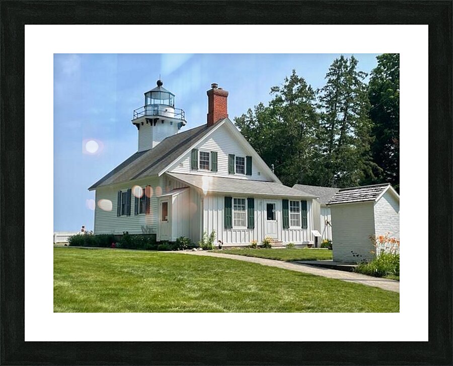 Mission Point Lighthouse Picture Frame print