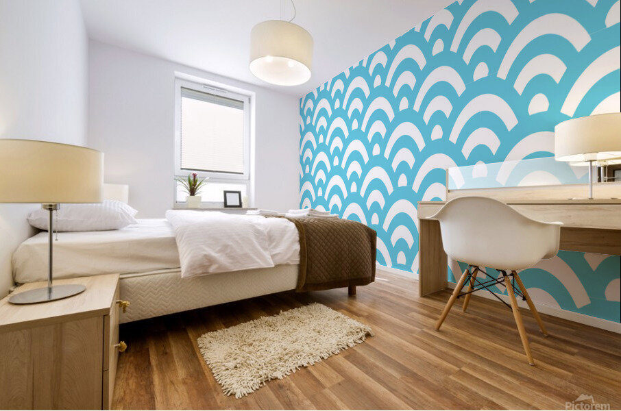 Background Wallpaper Waves Ocean Blue Texture Mural print