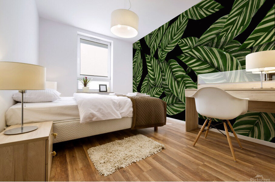 Background Pattern Leaves Texture Design Wall Mural print